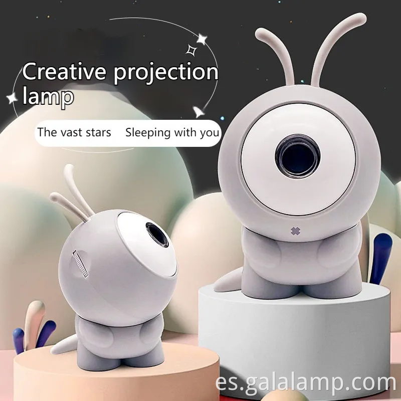 Luz de proyector de galaxia alienígena recargable decorativa para ambiente de habitación